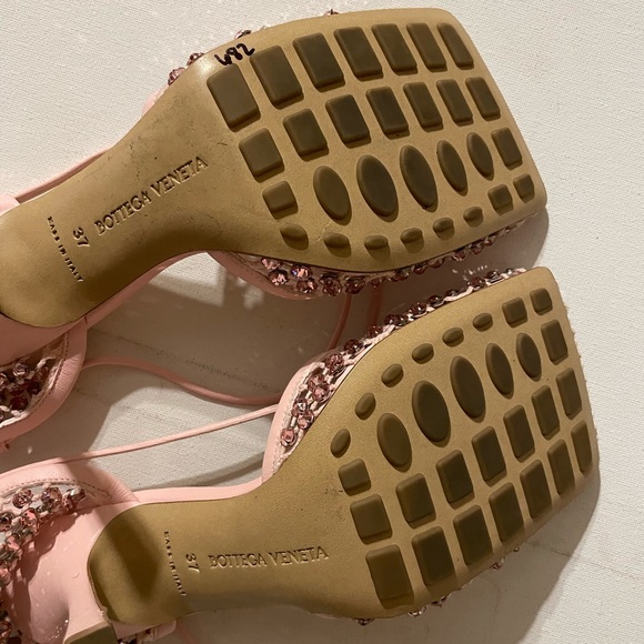 Bottega Veneta Crystal Embellished Stretch Sandal - Picture 6 of 7